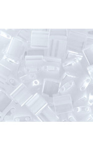 Miyuki tila 5x5mm beads - Crystal ceylon TL-511